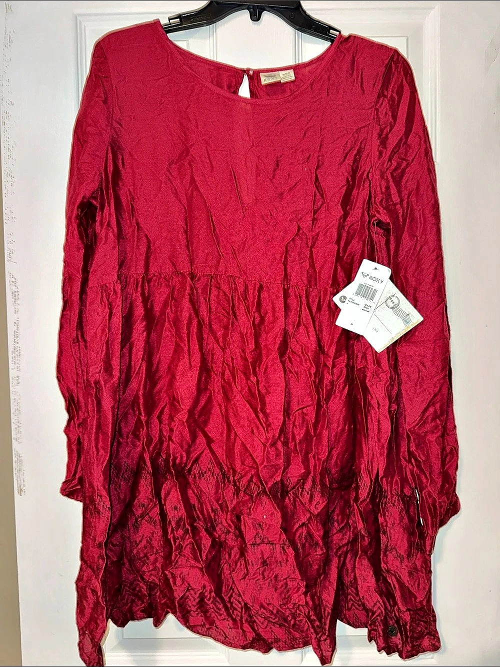 Roxy Sun Empire Dress Red Mini Dress Medium